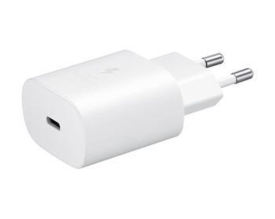 Obrázek Samsung cestovní nabíječka EP- TA800EWE, PD, Fast charging, USB- C, 25 W, bílá, (bulk)