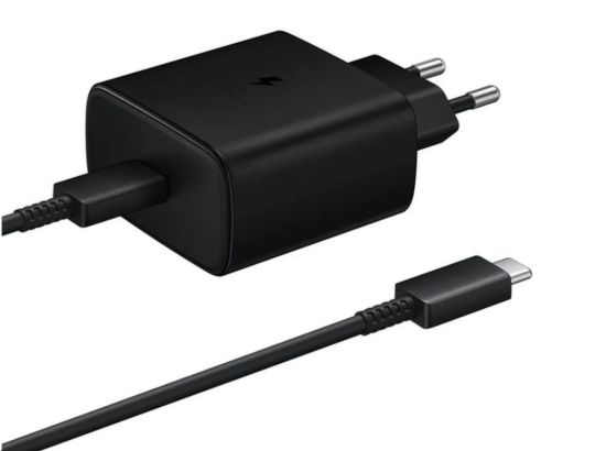 Obrázek Samsung cestovní nabíječka EP- T4511XBE, Fast Charging 45W, USB- C + datový kabel USB- C, černá