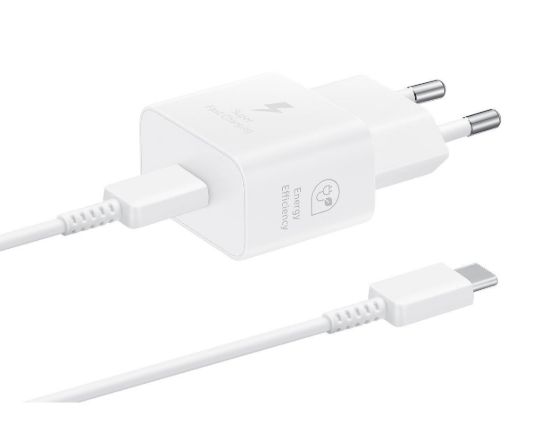 Obrázek Samsung síťová nabíječka EP- T2510XWE + kabel USB- C, 25W, bílá