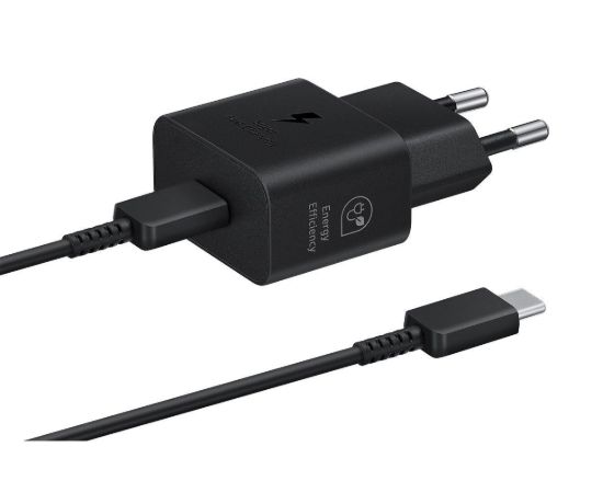 Obrázek Samsung síťová nabíječka EP- T2510XBE + kabel USB- C, 25W, černá
