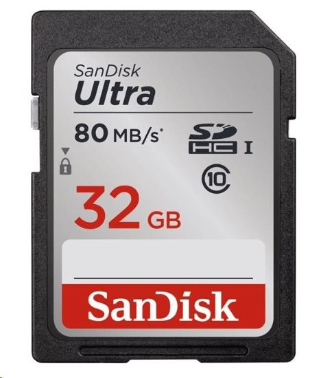 Obrázek SanDisk SDHC karta 32GB Ultra (90 MB/ s Class 10 UHS- I)