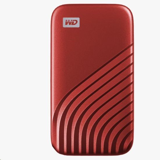 Obrázek SanDisk WD My Passport SSD externí 1TB , USB- C 3.2 , 1050/ 1000MB/ s R/ W PC & Mac , Red