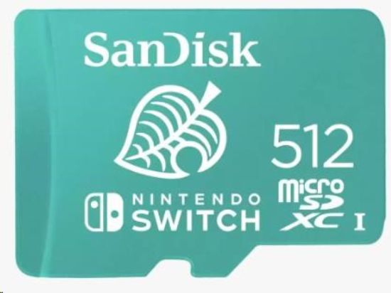 Obrázek SanDisk MicroSDXC karta 512GB for Nintendo Switch (R: 100/ W: 90 MB/ s, UHS- I, V30, U3, C10, A1) licensed Product, Super Mario