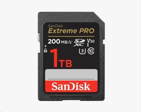 Obrázek SanDisk SDXC karta 1TB Extreme PRO (200 MB/ s Class 10, UHS- I U3 V30)