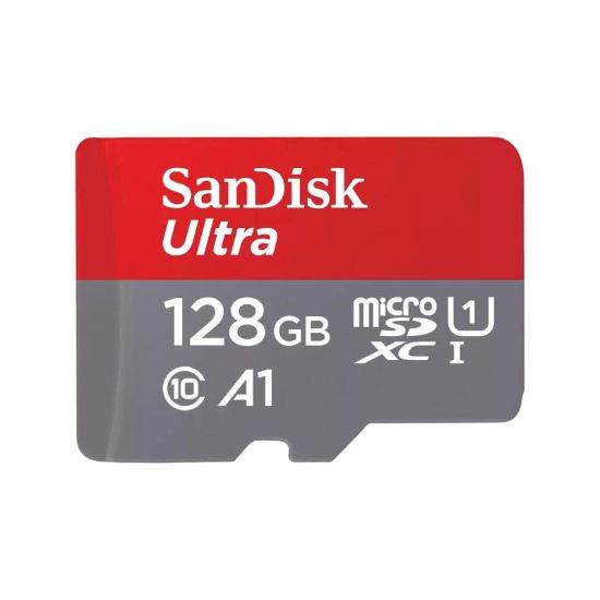 Obrázek SanDisk MicroSDXC karta 128GB Ultra (140MB/ s, A1 Class 10 UHS- I ) + adaptér