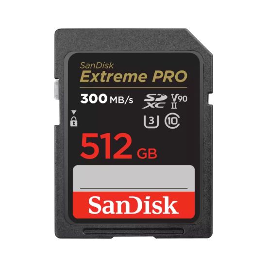 Obrázek SanDisk MicroSDXC karta 512GB Extreme PRO (R: 300/ W: 260 MB/ s, UHS- II, C10, V90)