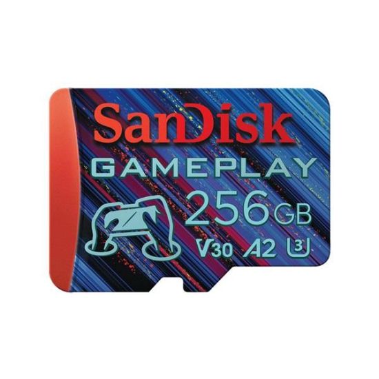 Obrázek SanDisk MicroSDXC karta 256GB GamePlay (R: 190/ W: 130 MB/ s, UHS- I, V30, A2)