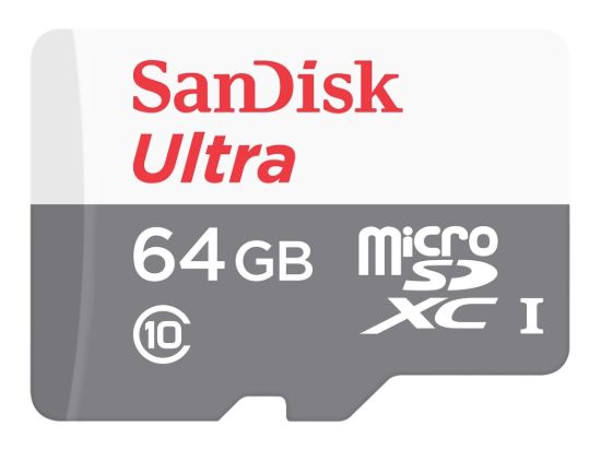 Obrázek SanDisk MicroSDXC karta 64GB Ultra (R: 100/ W: 100 MB/ s, UHS- I, C10) + adaptér