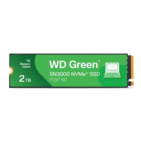 Obrázek WD GREEN SSD 2TB SN3000, PCIe Gen4x4, M.2 2280, (R: 5000/ W: 4200 MB/ s)