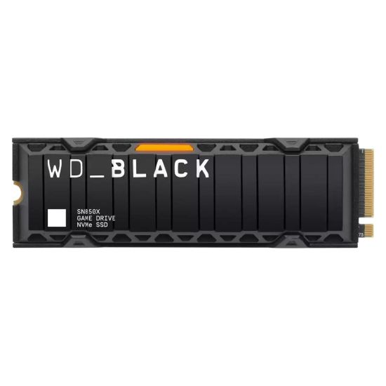 Obrázek WD BLACK SSD NVMe 8TB PCIe SN850X, Gen4, (R: 7200, W: 6600MB/ s), Chladič