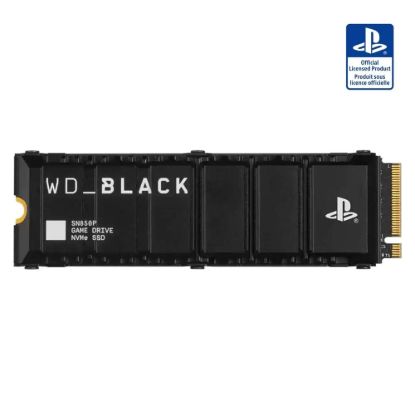 Obrázek WD BLACK SSD NVMe 1TB PCIe SN850P pro PS5, Gen4, (R: 7300, W: 6300MB/ s), Chladič