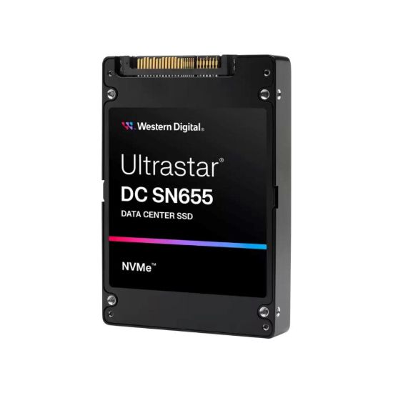 Obrázek WD Enterprise SSD 7.68TB Ultrastar DC SN655, PCIe Gen4, (R: 6800, W: 2000MB/ s), RI- 1DW/ D BICS5 SE