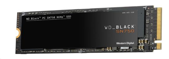 Obrázek WD BLACK SSD NVMe 2TB PCIe SN750, Gen3 8 Gb/ s, (R: 3400, W: 2900MB/ s)+Chladič