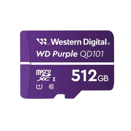 Obrázek WD MicroSDXC karta 512GB Purple WDD512G1P0C Class 10 (R: 100/ W: 60 MB/ s)