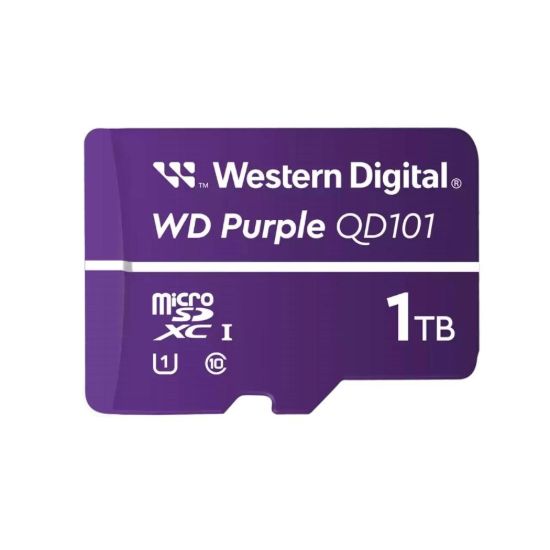 Obrázek WD MicroSDXC karta 1TB Purple WDD100T1P0C Class 10 (R: 100/ W: 60 MB/ s)
