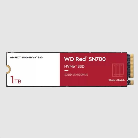 Obrázek WD RED SSD NVMe 1TB PCIe SN700, Geb3 8GB/ s, (R: 3430/ W: 3000 MB/ s) TBW 2000