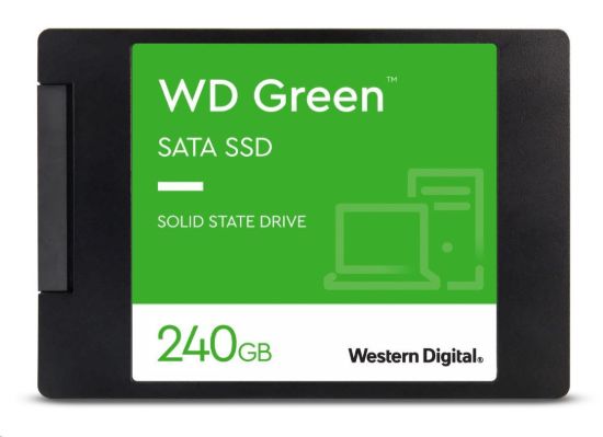 Obrázek WD GREEN SSD 3D NAND WDS240G3G0A 240GB SATA/ 600, (R: 500, W: 400MB/ s), 2.5"