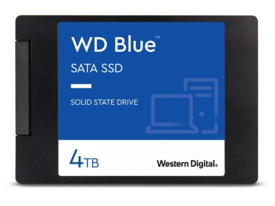Obrázek WD BLUE SSD 3D NAND WDS400T3B0A 4TB SATA/ 600, (R: 560, W: 530MB/ s), 2.5"
