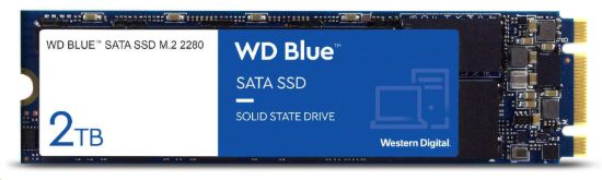 Obrázek WD BLUE SSD 3D NAND WDS200T3B0B 2TB M.2 SATA, (R: 560, W: 530MB/ s)
