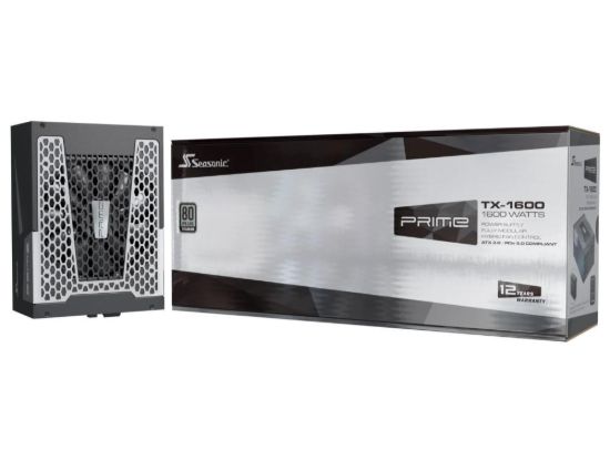 Obrázek SEASONIC zdroj 1600W PRIME TX 1600, 135mm, Plně modulární, 80+ Titanium, ATX 3.0