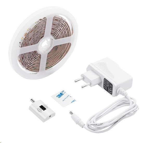 Obrázek Solight LED stmívatelný pásek s bezdotykovým ovládáním, 3m, 180 LED, 4000K, IP65, 230V