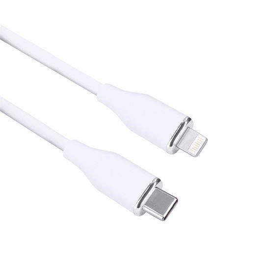 Obrázek Solight USB- C/ Lightning kabel, USB- C konektor - Lightning konektor, silikon, 1m