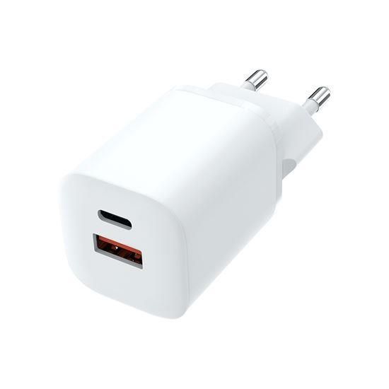 Obrázek Solight rychlonabíječka USB- C + USB- A, GaN 33W PD, bílá