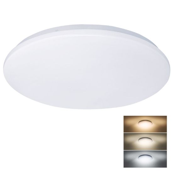 Obrázek Solight LED stropní světlo Plain, 3CCT, 36W, 2520lm, 3000K, 4000K, 6000K, kulaté, 45cm