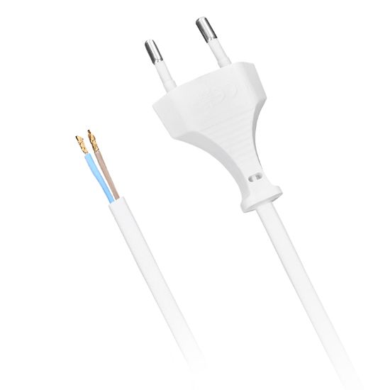 Obrázek Solight flexo šňůra, 2x 0, 75mm2, bílá, plochá, 5m