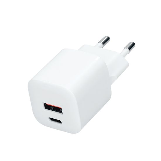 Obrázek Solight USB- C + USB- A fast charger GaN 20W PD