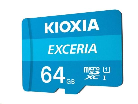 Obrázek KIOXIA Exceria microSD card 64GB M203, UHS- I U1 Class 10