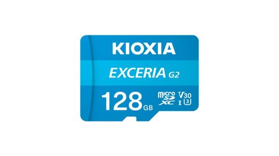 Obrázek KIOXIA microSD Karta EXCERIA G2 128GB, UHS- I U3 V30, s Adaptérem