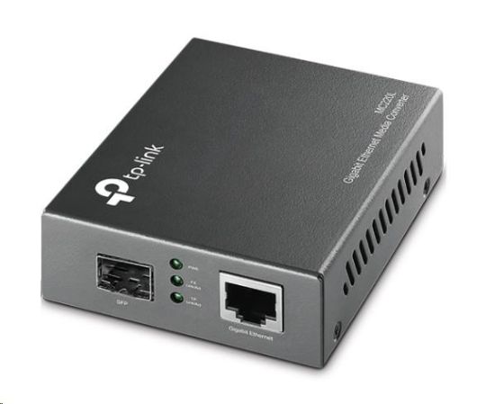 Obrázek TP- Link MC220L media konvertor (1xGbE, 1xSFP, MM/ SM, 550nm/ 1310nm, 550m/ 20km)