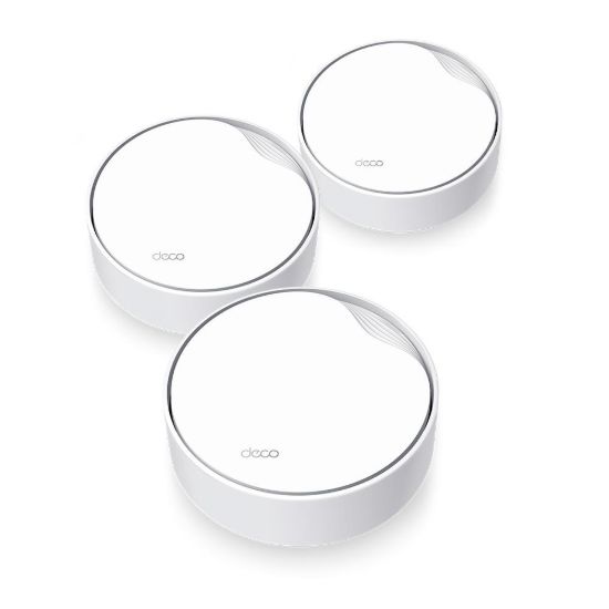Obrázek TP- Link Deco X50- PoE (3- pack) WiFi6 Mesh (AX3000, 2, 4GHz/ 5GHz, 1x2, 5GbELAN/ WAN, 1xGbELAN/ WAN, 1xPoE)