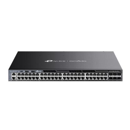 Obrázek TP- Link OMADA switch SG6654XHP (48xGbE, 6xSFP+, 48xPoE+, 1440W, 2xUSB2.0, 2xconsole, RP)