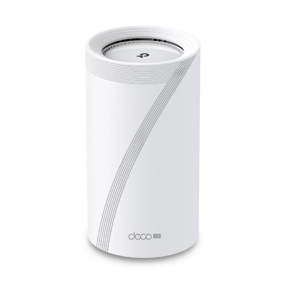 Obrázek TP- Link Deco BE65- 5G(1- pack) WiFi7 Mesh (BE9300, 2, 4GHz/ 5GHz/ 6GHz, 3x2, 5GbELAN/ WAN, 1xUSB3.0, 4G LTE, 5G, 1xnanoSIM)