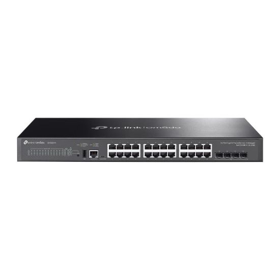 Obrázek TP- Link OMADA switch SG5428X (24xGbE, 4xSFP+, 1xUSB2.0, 2xConsole, fanless)