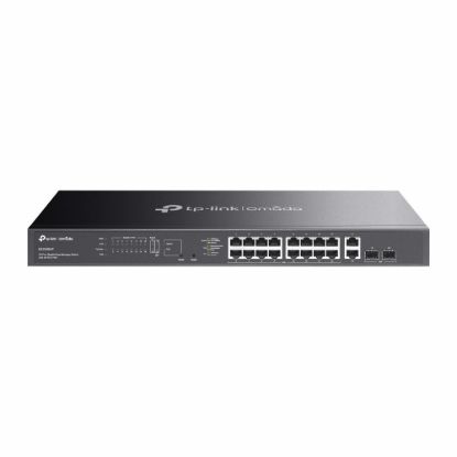 Obrázek TP- Link OMADA switch ES220GMP (16xGbE, 2xGbE/ SFPcombo, 16xPoE+, 250W)