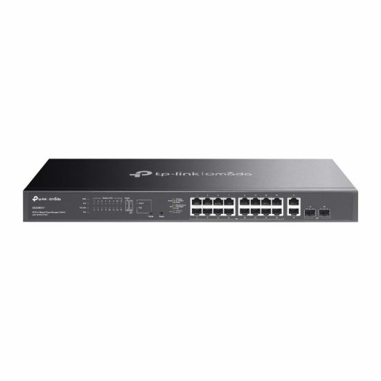 Obrázek TP- Link OMADA switch ES220GMP (16xGbE, 2xGbE/ SFPcombo, 16xPoE+, 250W)