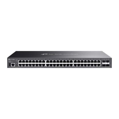 Obrázek TP- Link OMADA switch SG5452X (48xGbE, 4xSFP+, 1xUSB2.0, 2xConsole, fanless)