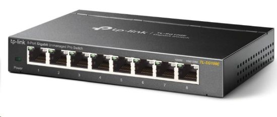 Obrázek TP- Link Easy Smart switch TL- SG108E (8xGbE, fanless)