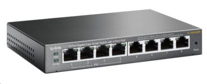 Obrázek TP- Link Easy Smart switch TL- SG108PE (8xGbE, 4xPoE+, 64W, fanless)