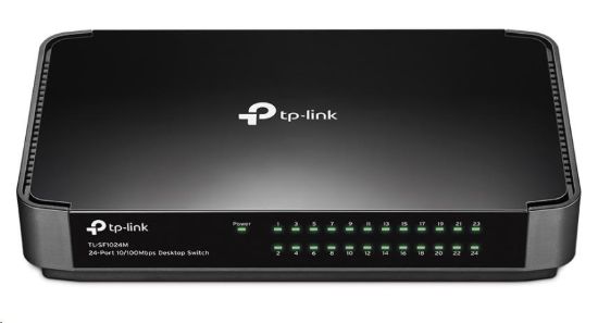 Obrázek TP- Link switch TL- SF1024M (24x100Mb/ s, fanless)