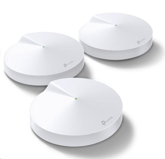 Obrázek TP- Link Deco M5(3- Pack) WiFi5 Mesh (AC1300, 2, 4GHz/ 5GHz, 2xGbELAN/ WAN)