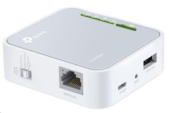 Obrázek TP- Link TL- WR902AC přenosný WiFi5 router (AC750, 2, 4GHz/ 5GHz, 1x100Mb/ s LAN/ WAN, 4G LTE, 1xUSB2.0)