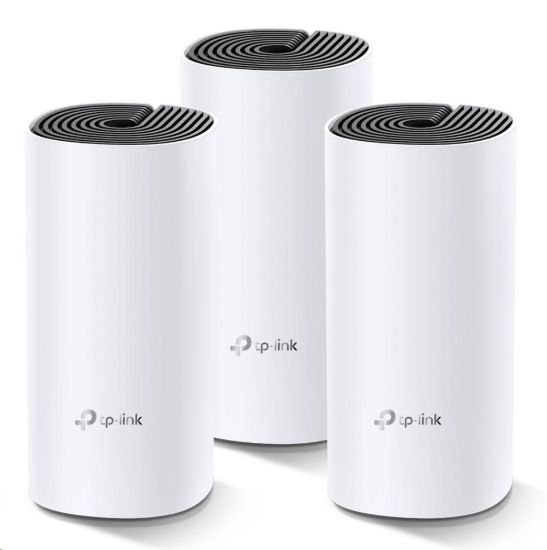 Obrázek TP- Link Deco M4(3- pack) WiFi5 Mesh (AC1200, 2, 4GHz/ 5GHz, 2xGbELAN/ WAN)
