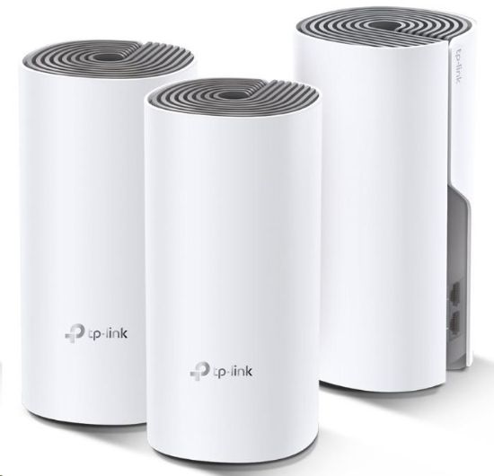 Obrázek TP- Link Deco E4(3- pack) WiFi5 Mesh (AC1200, 2, 4GHz/ 5GHz, 2x100Mb/ sLAN/ WAN)