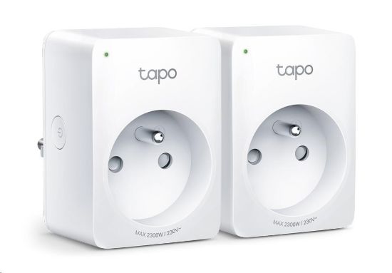 Obrázek TP- Link Tapo P100(2- pack) chytrá WiFi mini zásuvka (2300W, 10A, 2, 4 GHz, BT)