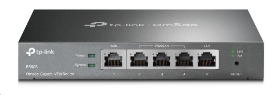 Obrázek TP- Link ER605 OMADA VPN router (2xGbELAN, 1xGbEWAN, 2xGbELAN/ WAN, 1xUSB2.0)
