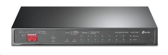 Obrázek TP- Link CCTV switch TL- SG1210MP (8xGbE, 1xGbE uplink, 1xGbE/ SFP combo uplink, 8x PoE+, 123W, fanless)